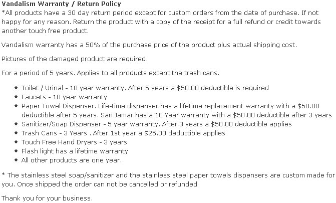 Warranty Information